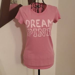 Pink Victorias Secret sleep tee size XS